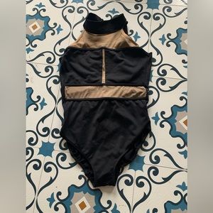 Black dancewear leotard